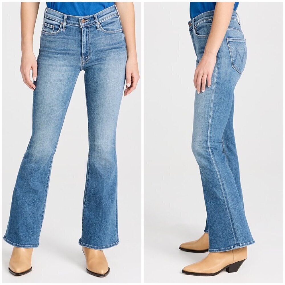 💕MOTHER💕 The Weekender Mid-Rise Flare Jeans ~ Layover 26 NWT - Picture 8 of 17